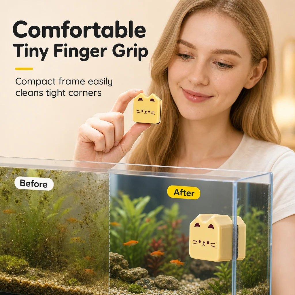 AquaClear™ — Effortless Aquarium Glass Cleaning for a Crystal-Clear View