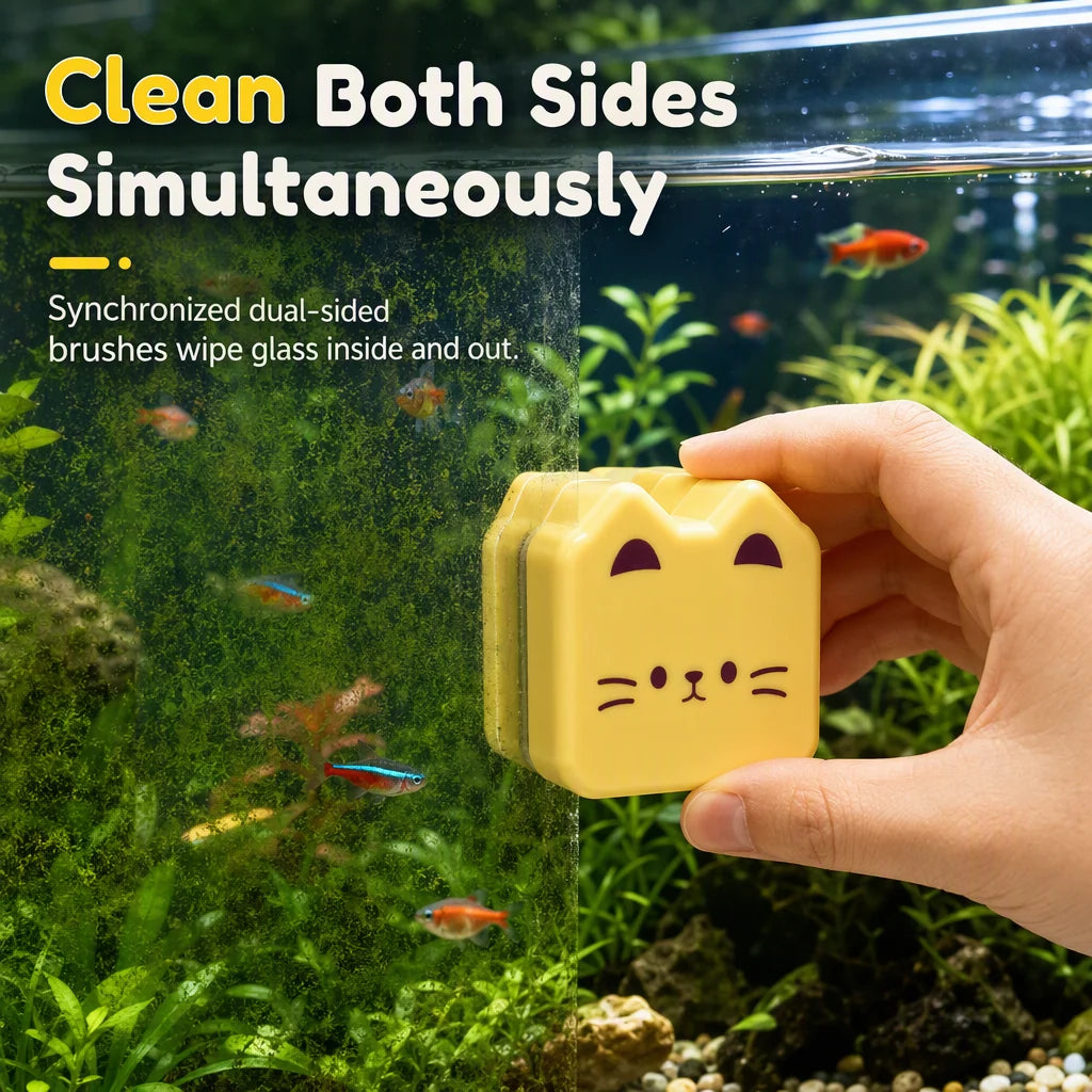 AquaClear™ — Effortless Aquarium Glass Cleaning for a Crystal-Clear View