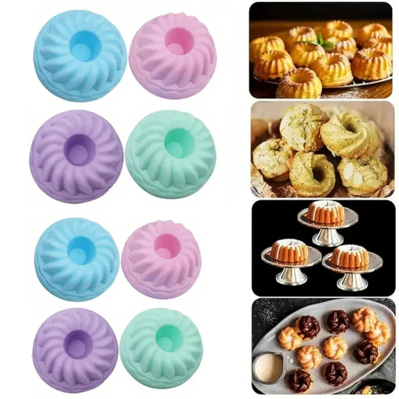 BakeJoy™ — Transform Your Baking Experience with Non-Stick Silicone Muffin Cups