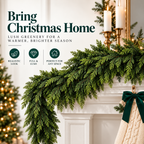 FestivaLuxe™ Christmas Garland — Transform Your Holiday Space with Timeless Elegance