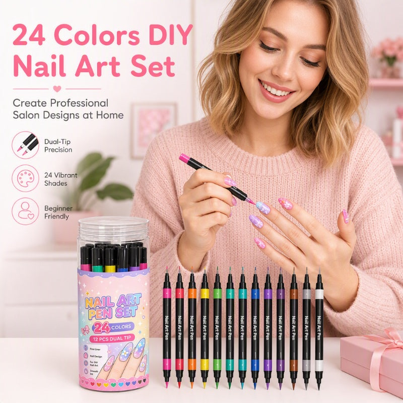ColorWave™ Nail Design Pens — Unleash Your Creativity with Vibrant, Easy-to-Use Colors 0