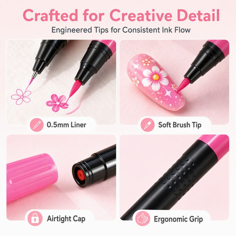 ColorWave™ Nail Design Pens — Unleash Your Creativity with Vibrant, Easy-to-Use Colors 4