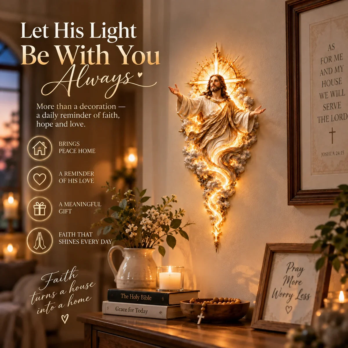 FaithGlow Sculpture™ — Transform Your Space with Spiritual Elegance and Inspiration