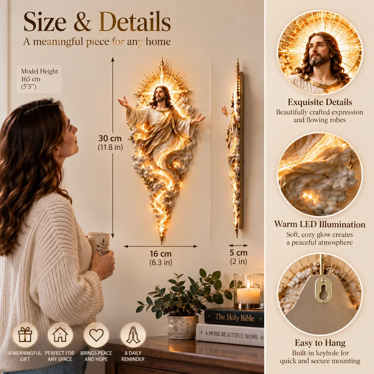 FaithGlow Sculpture™ — Transform Your Space with Spiritual Elegance and Inspiration