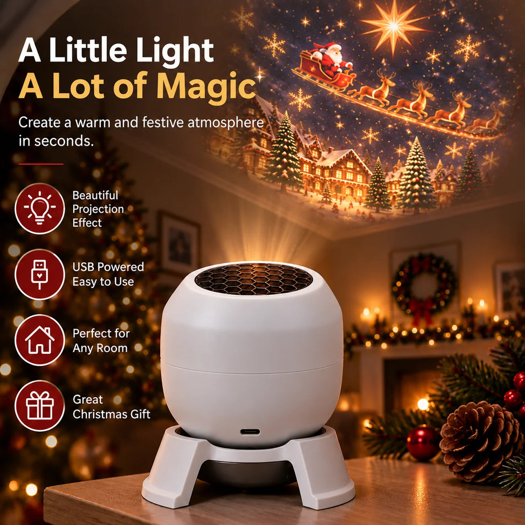 FestivaGlow™ — Instantly Create a Magical Holiday Atmosphere with Christmas Projector Lights