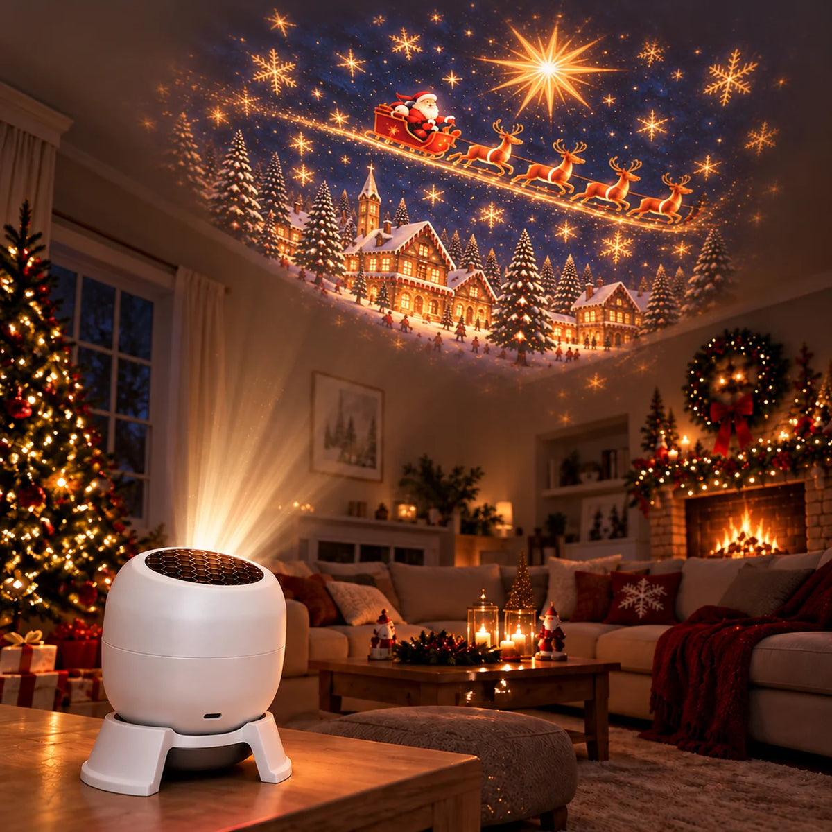 FestivaGlow™ — Instantly Create a Magical Holiday Atmosphere with Christmas Projector Lights