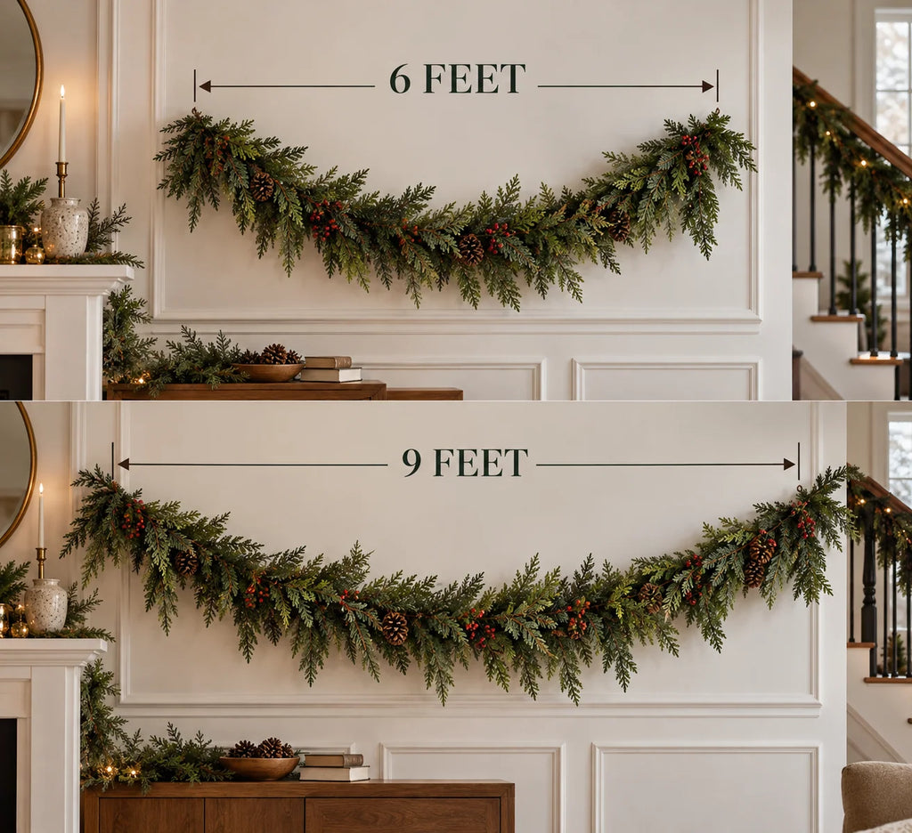 FestivaLuxe™ Christmas Garland — Transform Your Holiday Space with Timeless Elegance