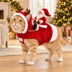 FestivePaws™ — Dress Your Pet in Holiday Cheer with a Cozy Santa Reindeer Costume