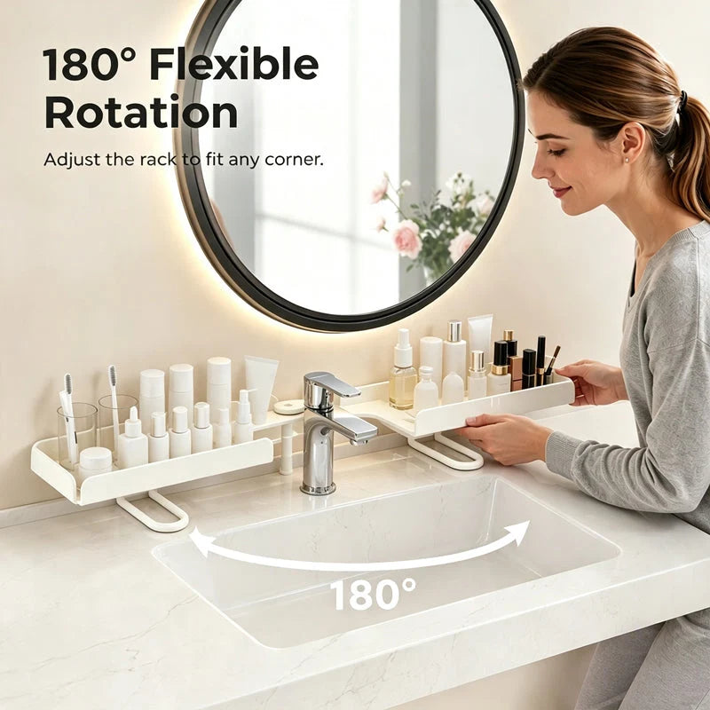 FlexiSpace™ — Effortlessly Organize Under Sink Clutter for a Tidy Home