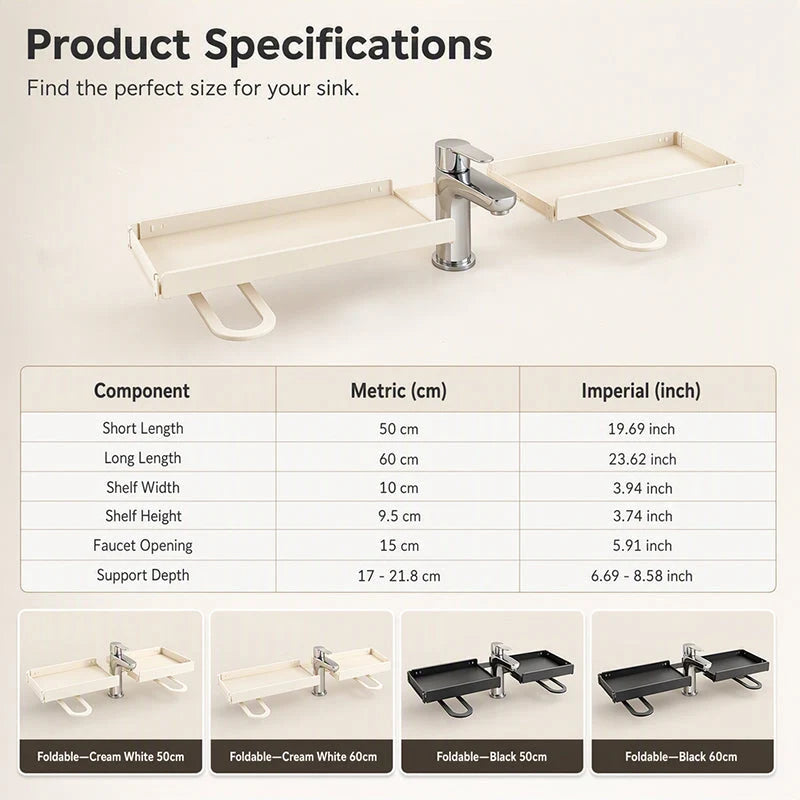 FlexiSpace™ — Effortlessly Organize Under Sink Clutter for a Tidy Home