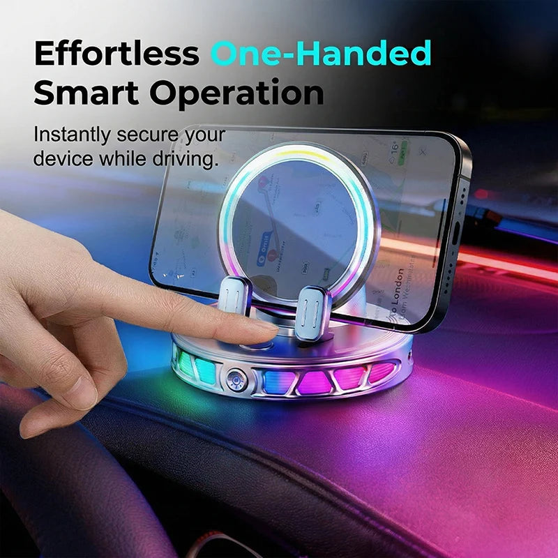 GripGlow™ — Effortless Wireless Charging and Secure Phone Access for Every Drive