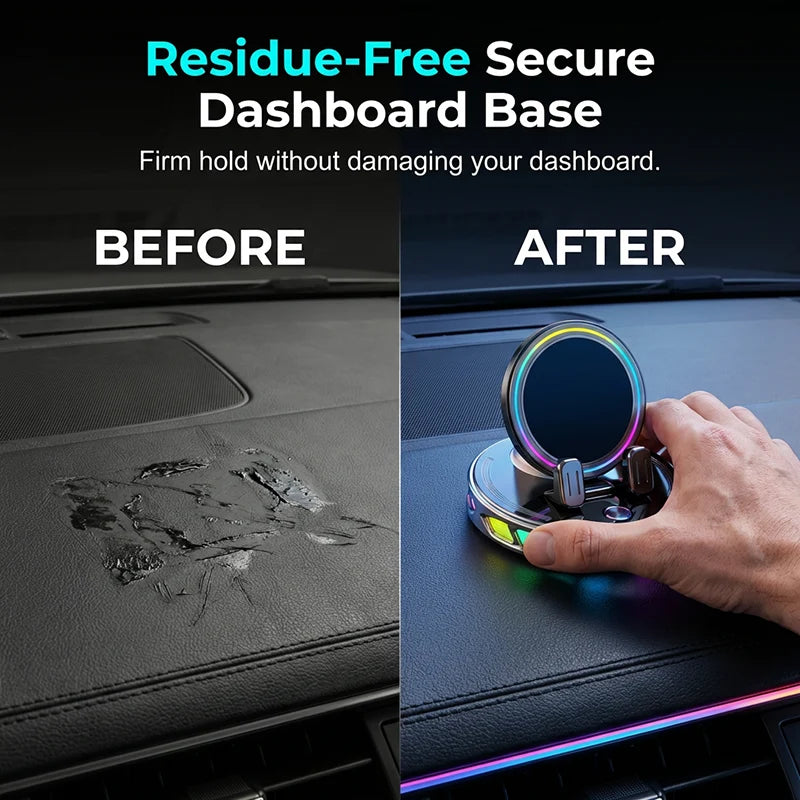GripGlow™ — Effortless Wireless Charging and Secure Phone Access for Every Drive