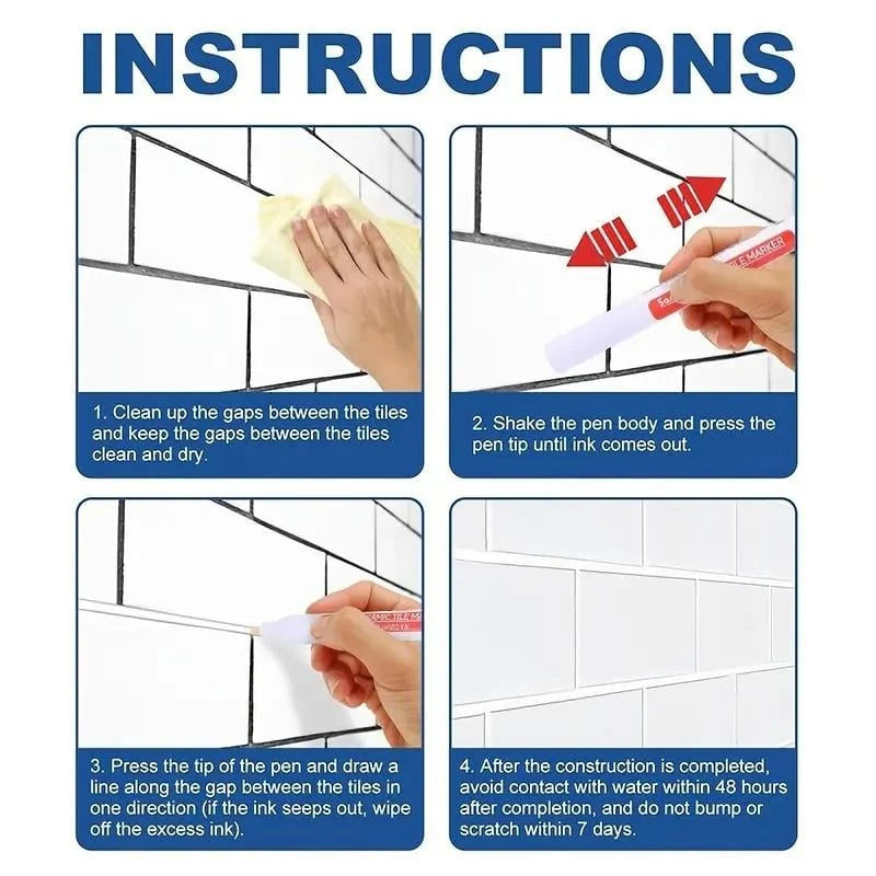 GroutRevive™ — Restore Your Tile Grout Effortlessly with Waterproof Colors