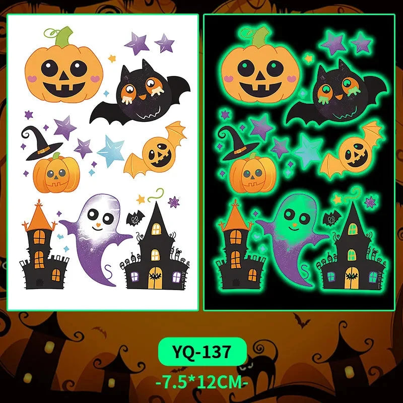 LumiGlow™ — Illuminate Your Celebrations with Stunning Glow-in-the-Dark Tattoo Stickers
