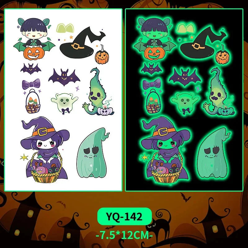 LumiGlow™ — Illuminate Your Celebrations with Stunning Glow-in-the-Dark Tattoo Stickers