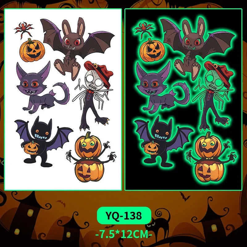 LumiGlow™ — Illuminate Your Celebrations with Stunning Glow-in-the-Dark Tattoo Stickers