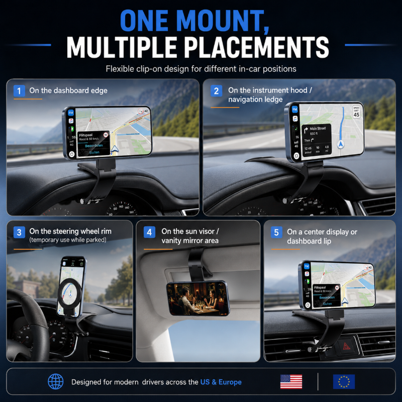 MagniHold™ — Effortless Phone Stability for Safe Navigation in Your Car 1