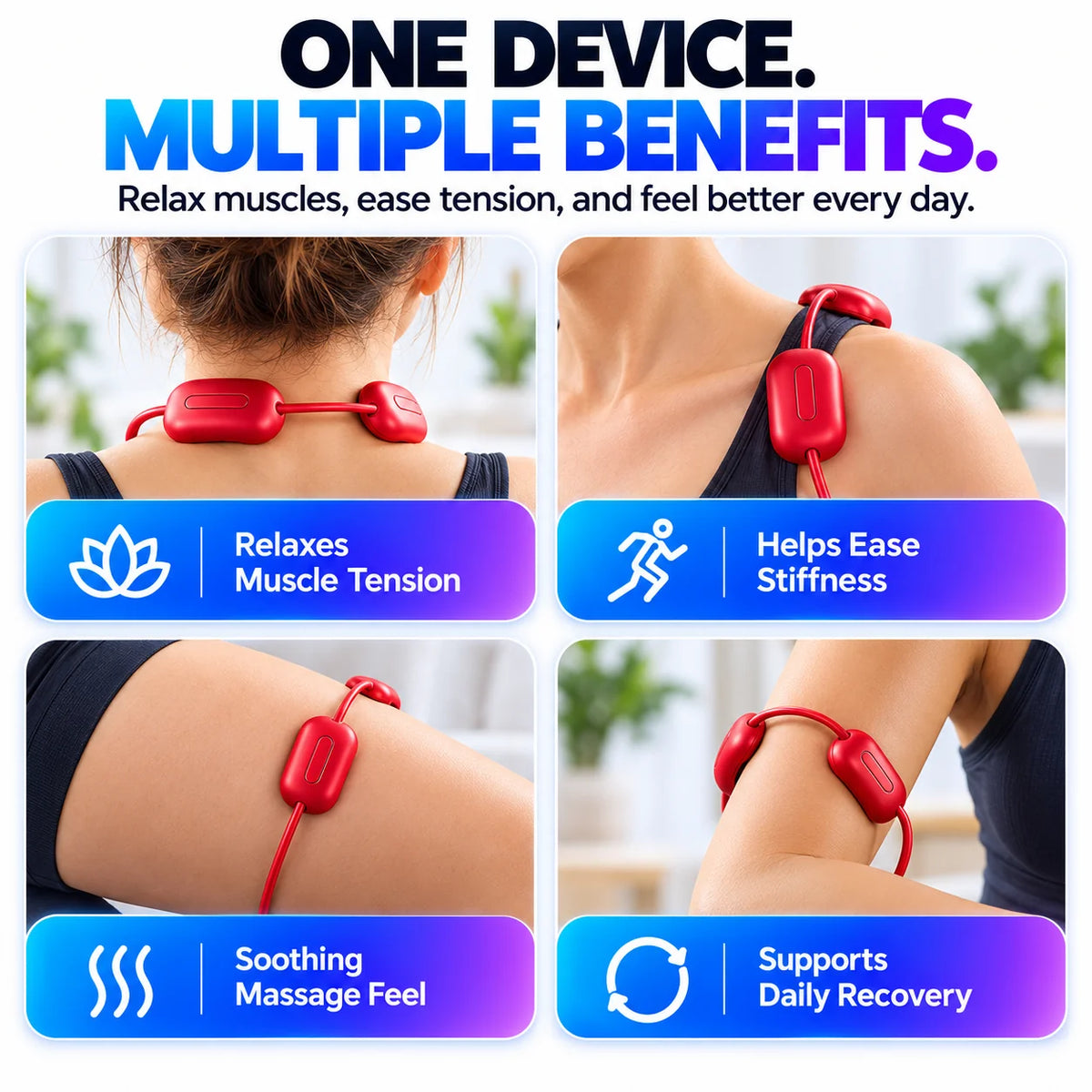 NeckEase™ — Rejuvenate Your Neck and Shoulders with Soothing Heat Therapy