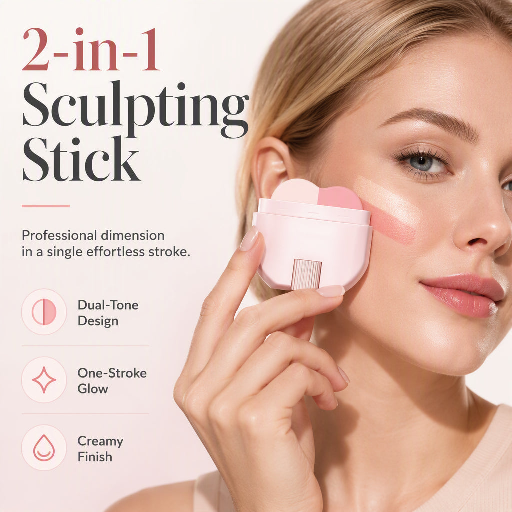 RadiantGlow™ — Effortlessly Achieve a Sculpted Look with Blush Highlighter 1