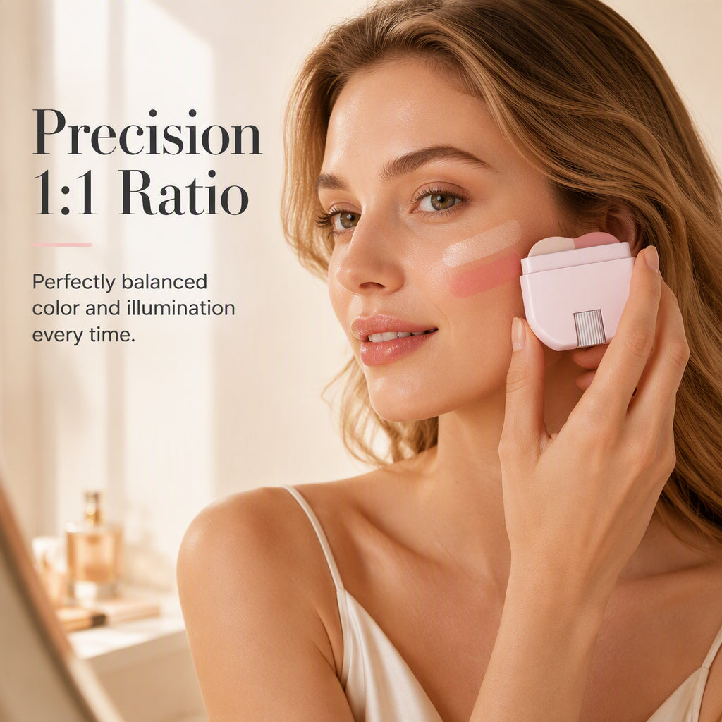 RadiantGlow™ — Effortlessly Achieve a Sculpted Look with Blush Highlighter 4