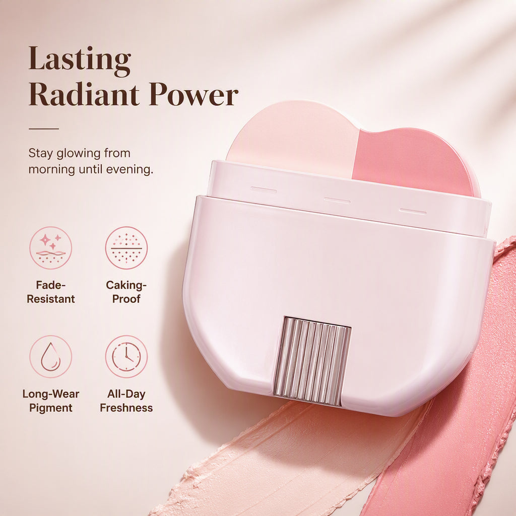 RadiantGlow™ — Effortlessly Achieve a Sculpted Look with Blush Highlighter 7