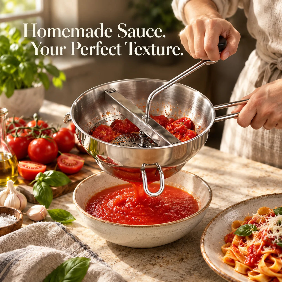 SilkEase™ Food Mill — Effortlessly Create Smooth Purées for Delicious Meals