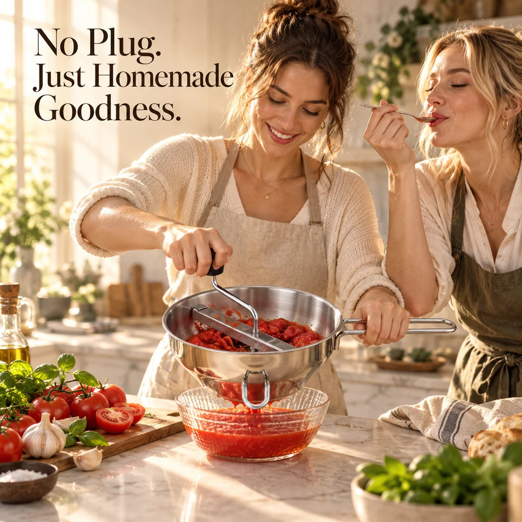 SilkEase™ Food Mill — Effortlessly Create Smooth Purées for Delicious Meals