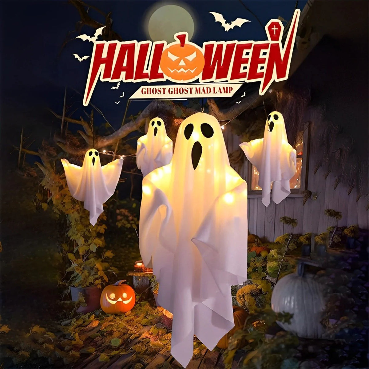 SpectraGlow Phantom Chandelier™ — Transform Your Space with Enchanting Halloween Decor