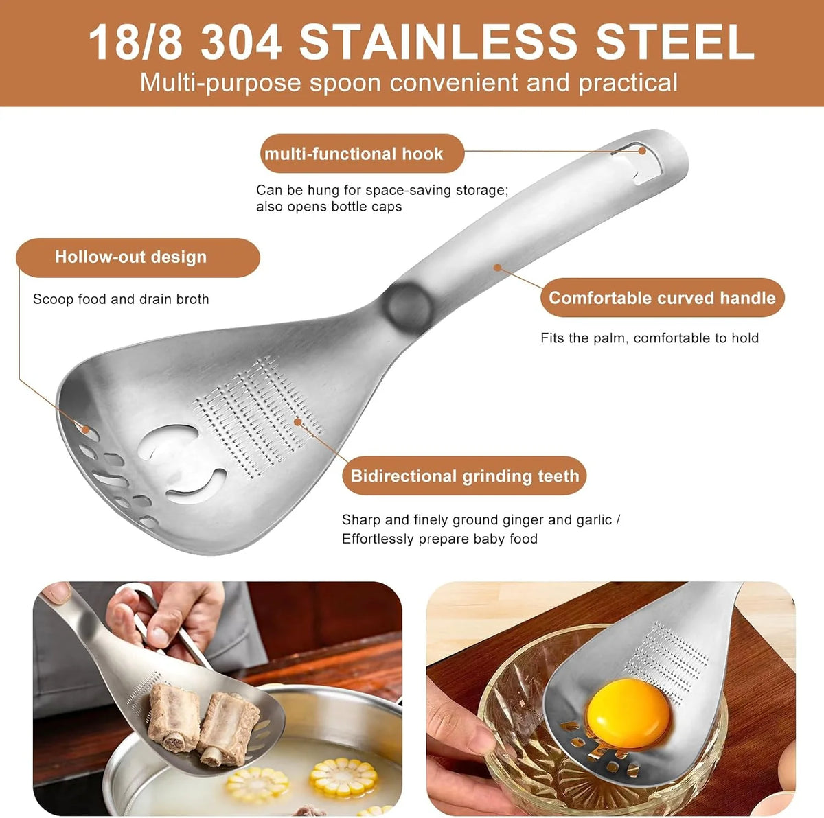 Spoonique™ — Simplify Your Cooking Experience with a Versatile Kitchen Spoon