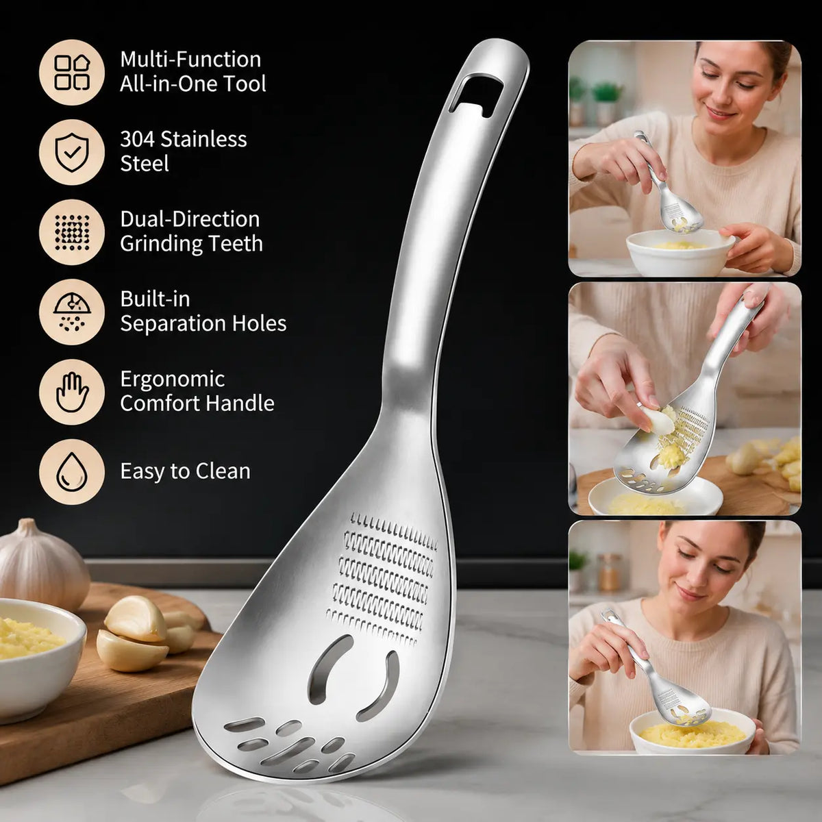 Spoonique™ — Simplify Your Cooking Experience with a Versatile Kitchen Spoon