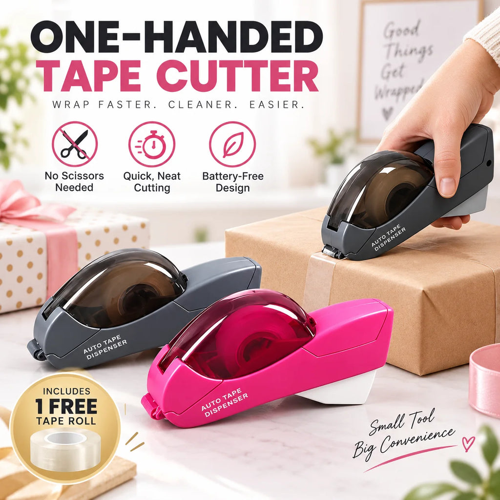 TapeEase™ — Simplify Your Tape Cutting Experience with One-Handed Precision